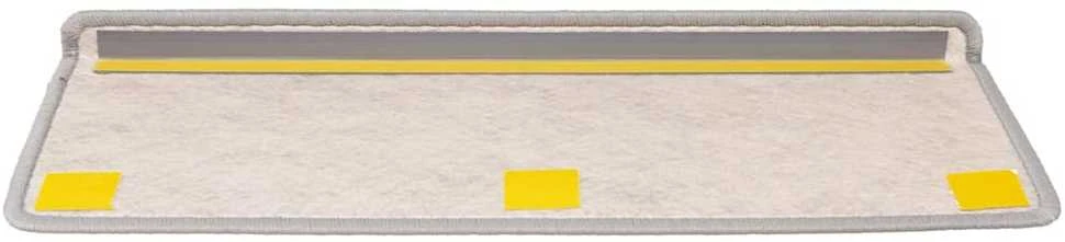 Laiptų kilimėliai Lipni Sisal-Look 30 vnt 65x21x4 cm Platina