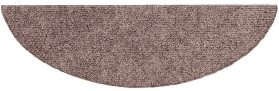 Lipnūs laiptų kilimėliai, 10vnt., rudos spalvos, 56x17x3cm