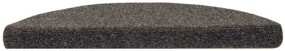 Lipnūs laiptų kilimėliai, 10vnt., antracito, 56x17x3cm