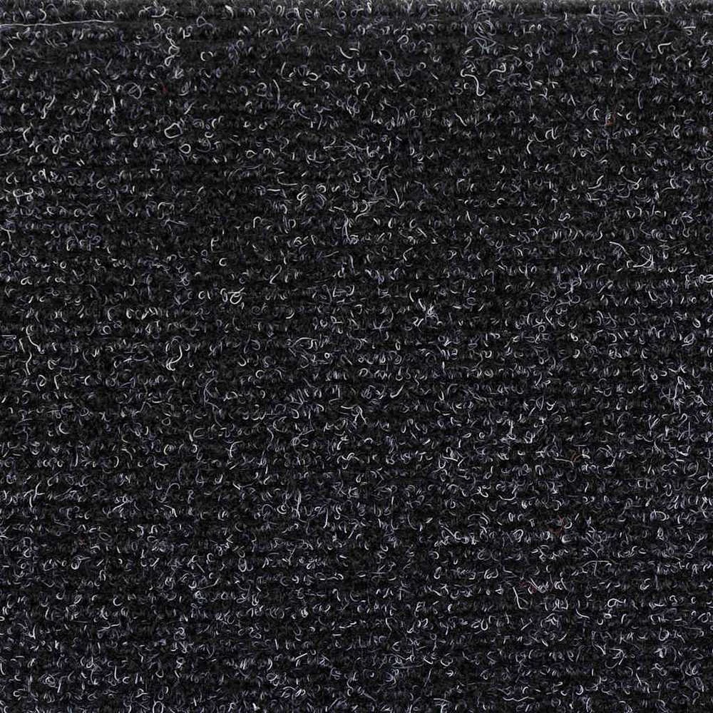 Lipnūs laiptų kilimėliai, 10vnt., juodi, 56x17x3cm