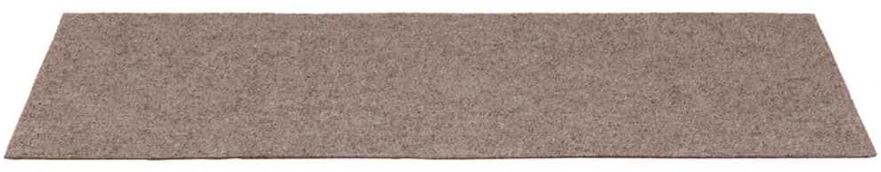 Lipnūs laiptų kilimėliai, 15vnt., šviesiai rudi, 60x25cm