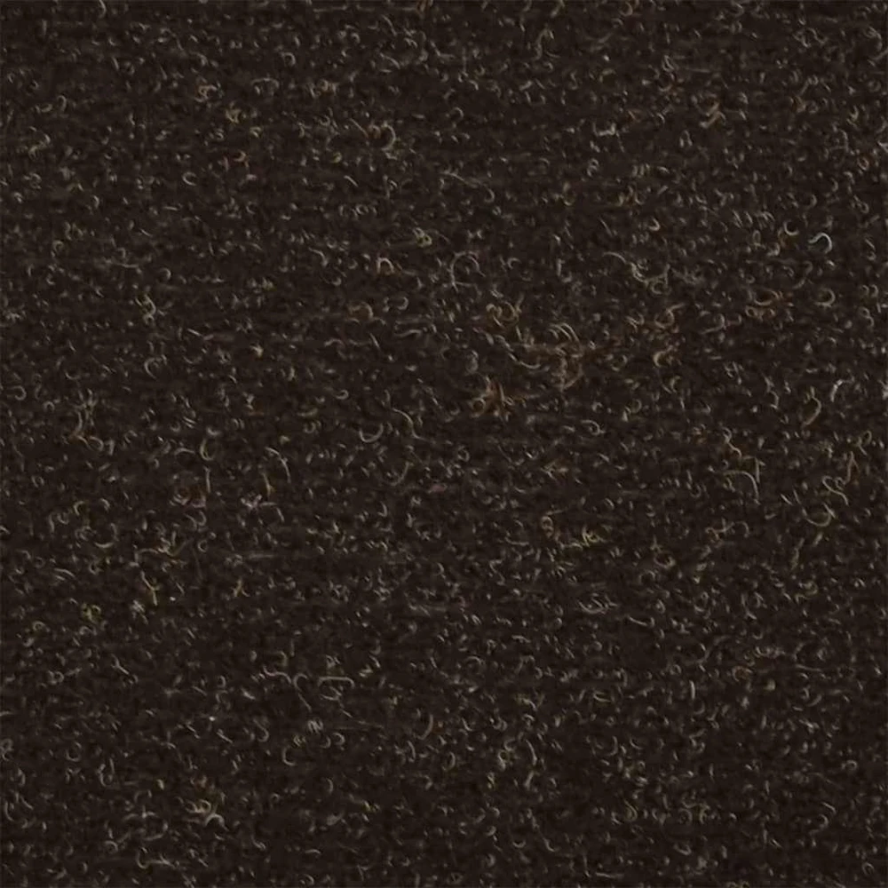 Lipnūs laiptų kilimėliai, 15vnt., tamsiai rudi, 65x21x4cm