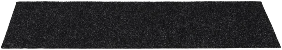 Lipnūs laiptų kilimėliai, 15vnt., juodi, 60x25cm, stačiakampiai