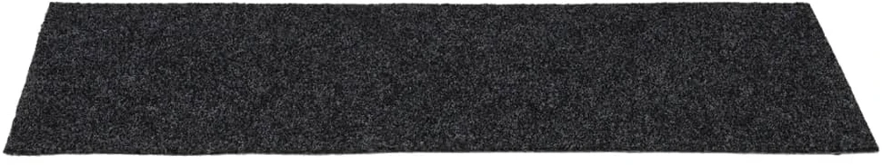 Lipnūs laiptų kilimėliai, 15vnt., pilki, 60x25cm, stačiakampiai
