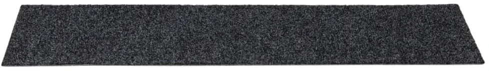 Lipnūs laiptų kilimėliai, 15vnt., pilki, 76x20cm, stačiakampiai