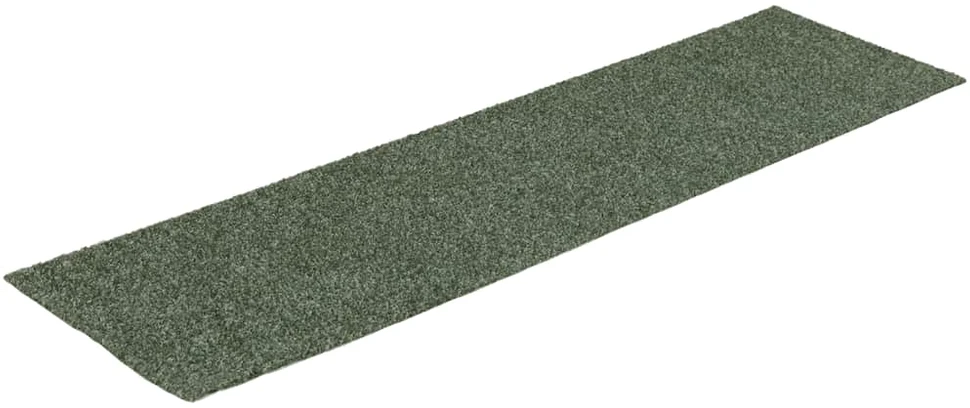Lipnūs laiptų kilimėliai, 15vnt., žali, 76x20cm, stačiakampiai