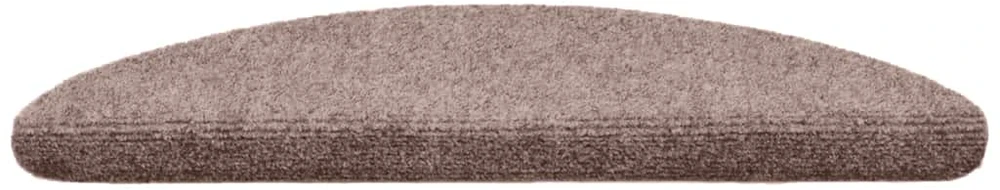 Laiptų kilimėliai, lipnūs, 20 vnt., 56x17x3 cm, šviesiai rudos spalvos, pusapvaliai