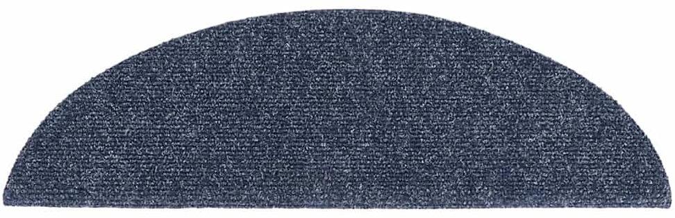 Laiptų kilimėliai, lipnūs, 20 vnt., mėlyni, pusapvaliai, 56x17x3 cm