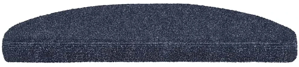 Laiptų kilimėliai, lipnūs, 20 vnt., mėlyni, pusapvaliai, dideli, 65x21x4 cm