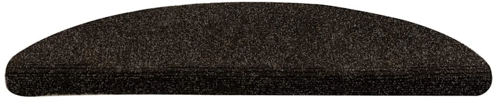 Laiptų kilimėliai, lipnūs, 30 vnt., 56x17x3 cm, tamsiai rudi, pusapvaliai