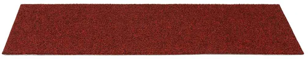 Laiptų kilimėliai, lipnūs, 30 vnt., 60x25 cm, bordo raudoni, stačiakampiai