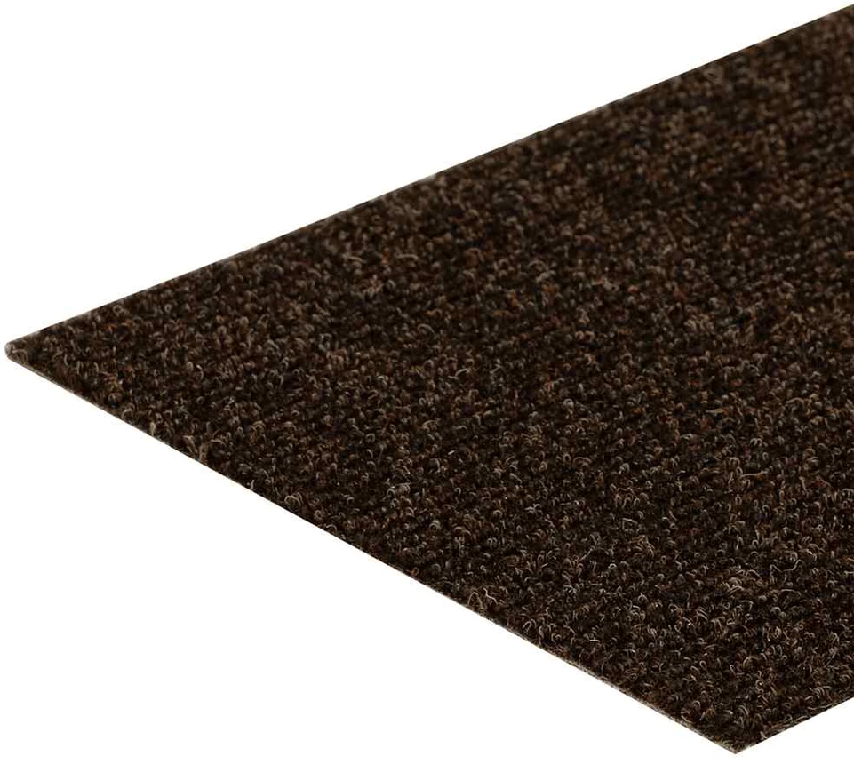 Laiptų kilimėliai, lipnūs, 30 vnt., 60x25 cm, rudi, stačiakampiai