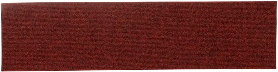 Laiptų kilimėliai, lipnūs, 30 vnt., 76x20 cm, bordo raudoni, stačiakampiai