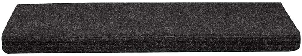 Laiptų kilimėliai, lipnūs, 30 vnt., juodi, 65x21x4 cm, stačiakampiai kraštai