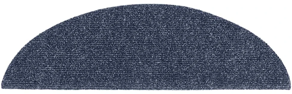 Laiptų kilimėliai, lipnūs, 30 vnt., mėlyni, pusapvaliai, 56x17x3 cm