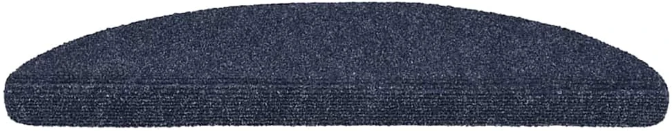 Laiptų kilimėliai, lipnūs, 30 vnt., mėlyni, pusapvaliai, 56x17x3 cm