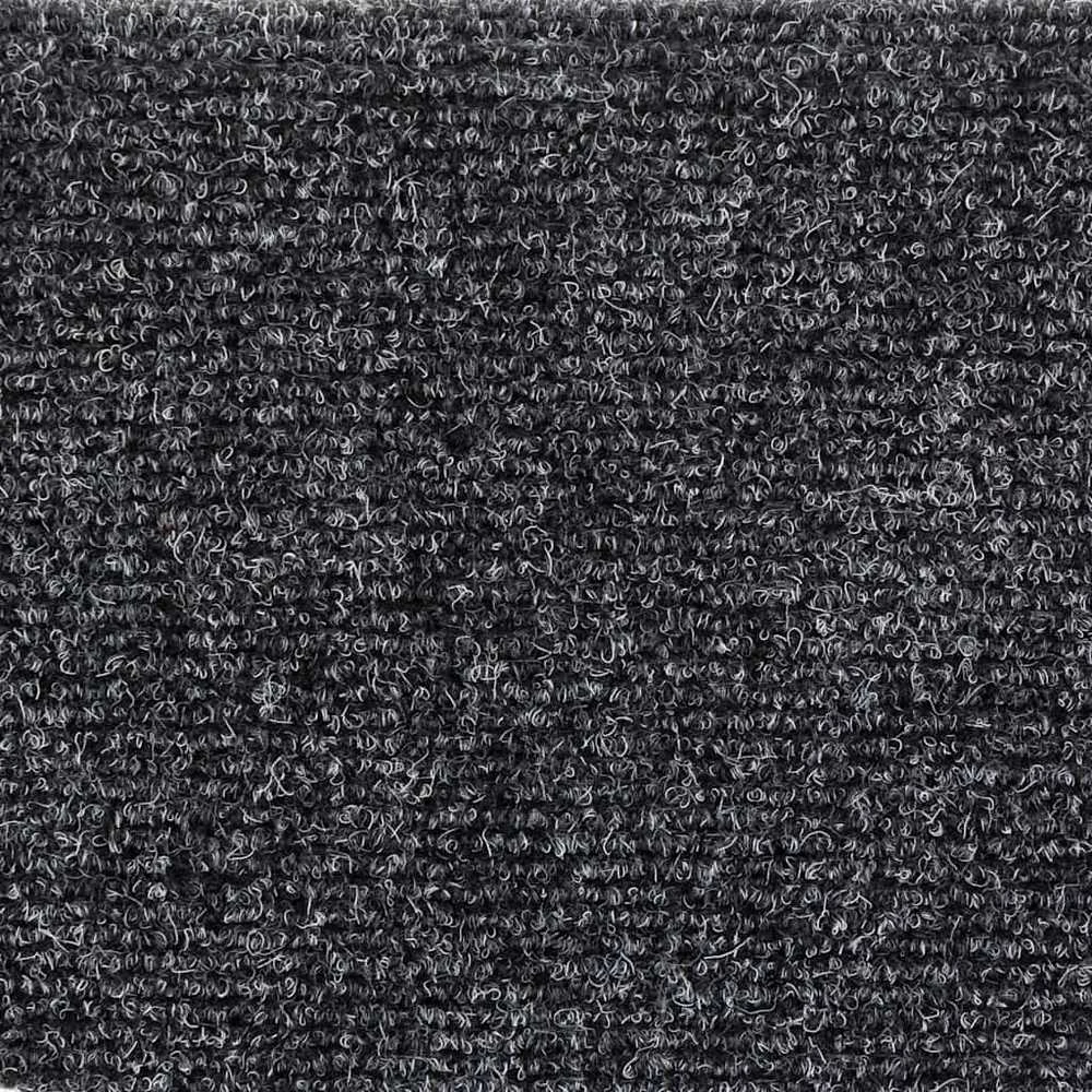 Lipnūs laiptų kilimėliai, 5vnt., tamsiai pilki, 56x17x3cm