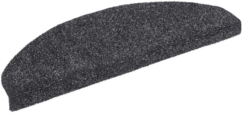 Lipnūs laiptų kilimėliai, 5vnt., tamsiai pilki, 65x21x4cm