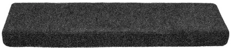 Laiptų kilimėliai, 5vnt., pilki, 65x21x4cm, perforuoti adatomis