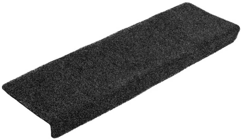 Laiptų kilimėliai, 5vnt., pilki, 65x21x4cm, perforuoti adatomis
