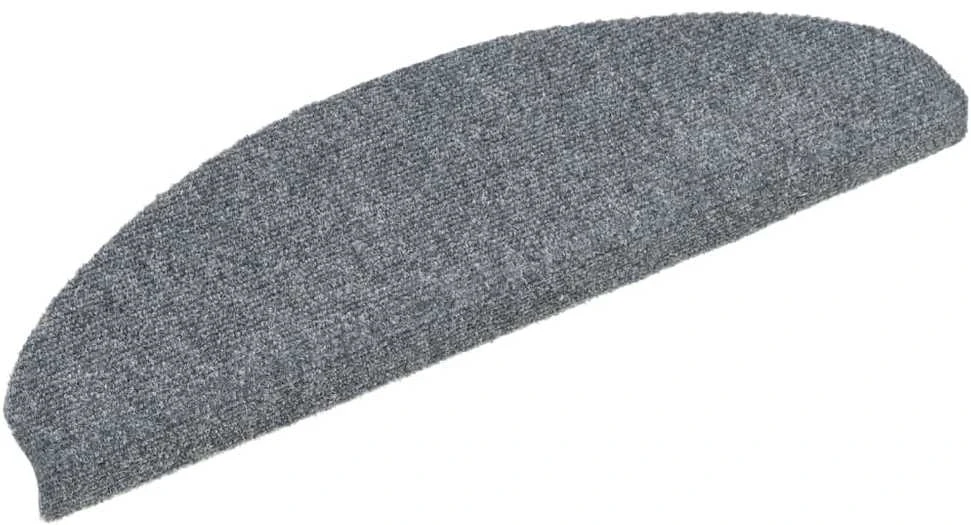 Lipnūs laiptų kilimėliai, 5vnt., šviesiai pilki, 65x21x4cm