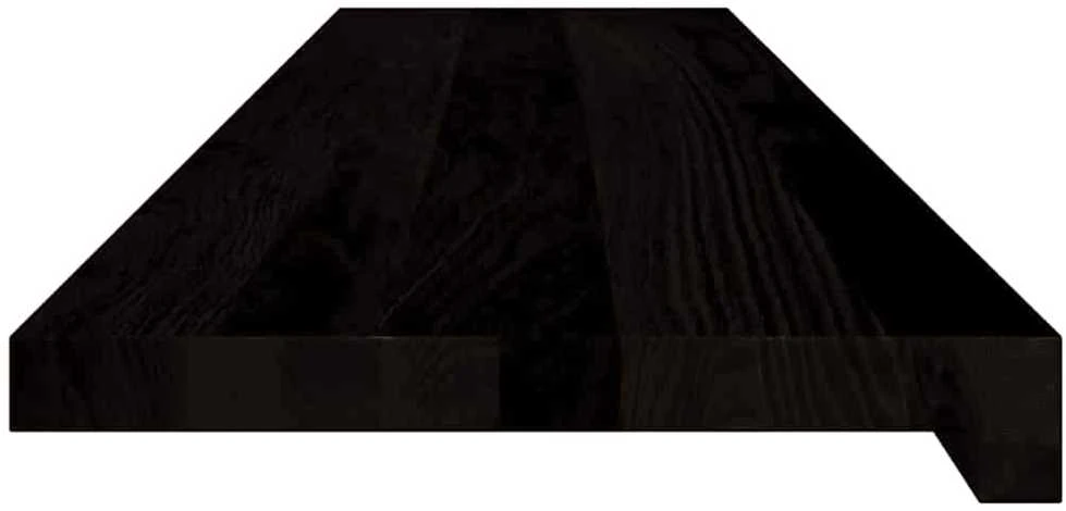 Laiptų pakopos, 12 vnt., rudai juodos, 110x25x2 cm, ąžuolo