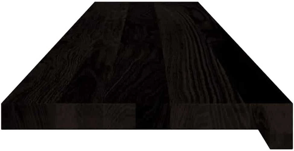 Laiptų pakopos, 12 vnt., rudai juodos, 120x30x2 cm, ąžuolo
