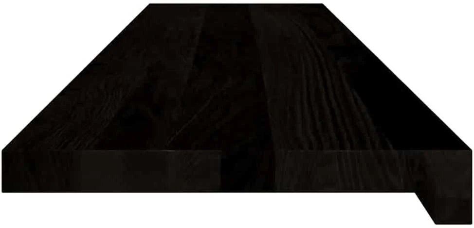 Laiptų pakopos, 16 vnt., rudai juodos, 110x25x2 cm, ąžuolo