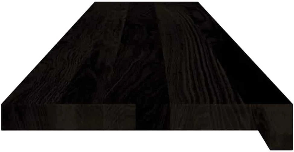 Laiptų pakopos, 16 vnt., rudai juodos, 120x30x2 cm, ąžuolo
