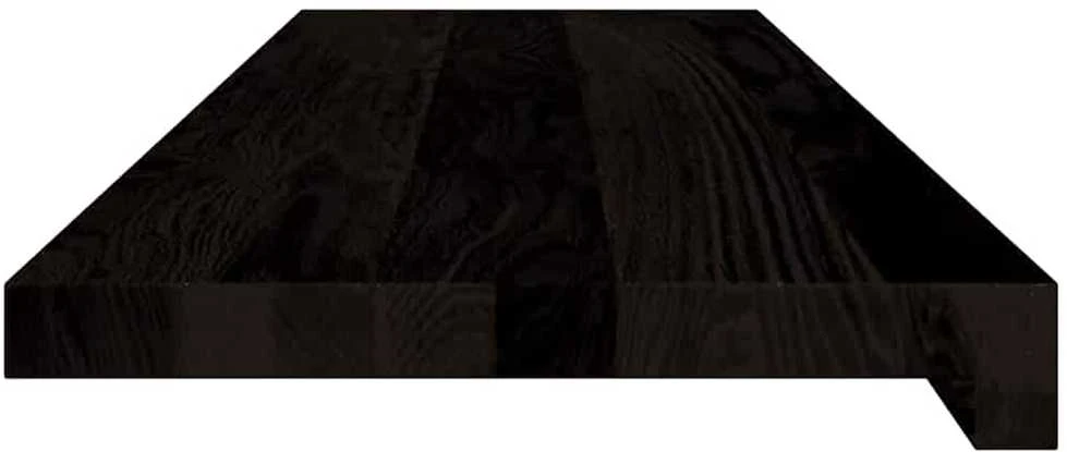 Laiptų pakopos, 16 vnt., rudai juodos, 90x30x2 cm, ąžuolo
