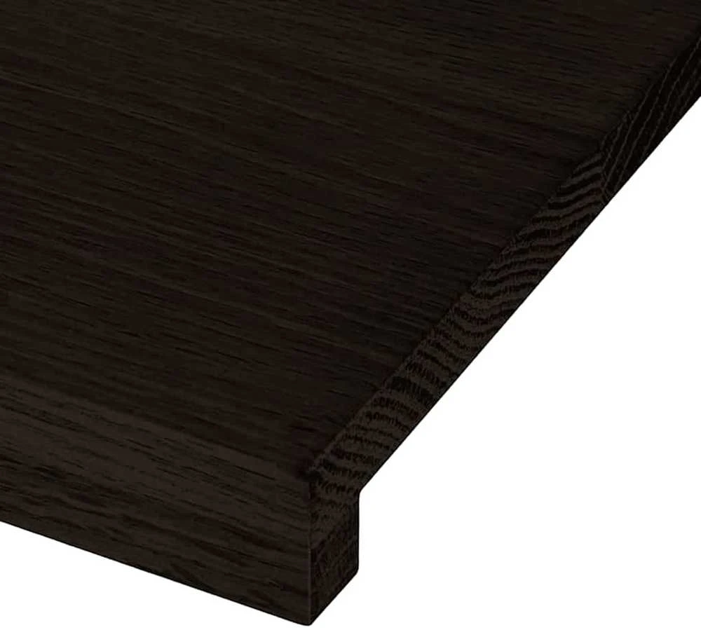 Laiptų pakopos, 2 vnt., rudai juodos, 110x30x2 cm, ąžuolo