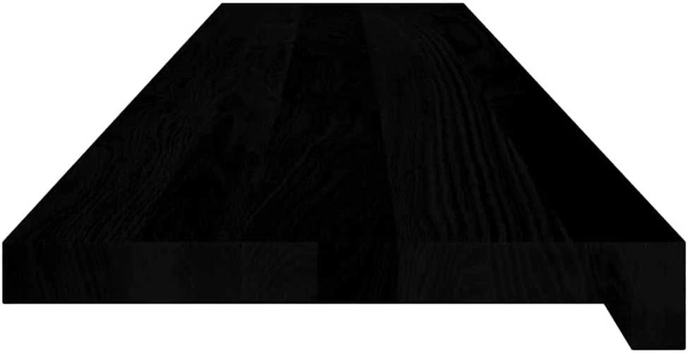 Laiptų pakopos, 4 vnt., tamsiai rudas, 120x30x2 cm, ąžuolo