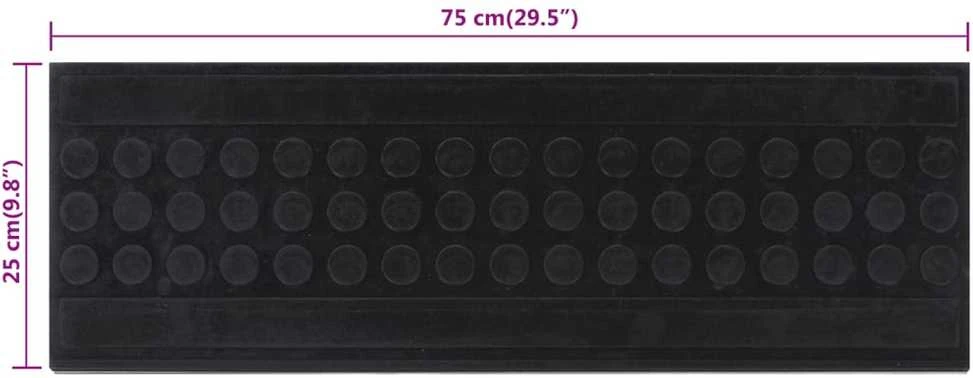 Laiptų pakopos, 5vnt., 25x75cm, guma