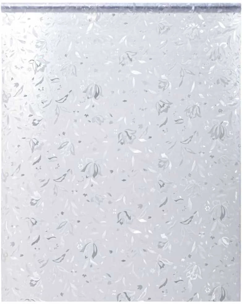 Langų plėvelė, 45x500cm, PVC, matinė, gėlių raštas