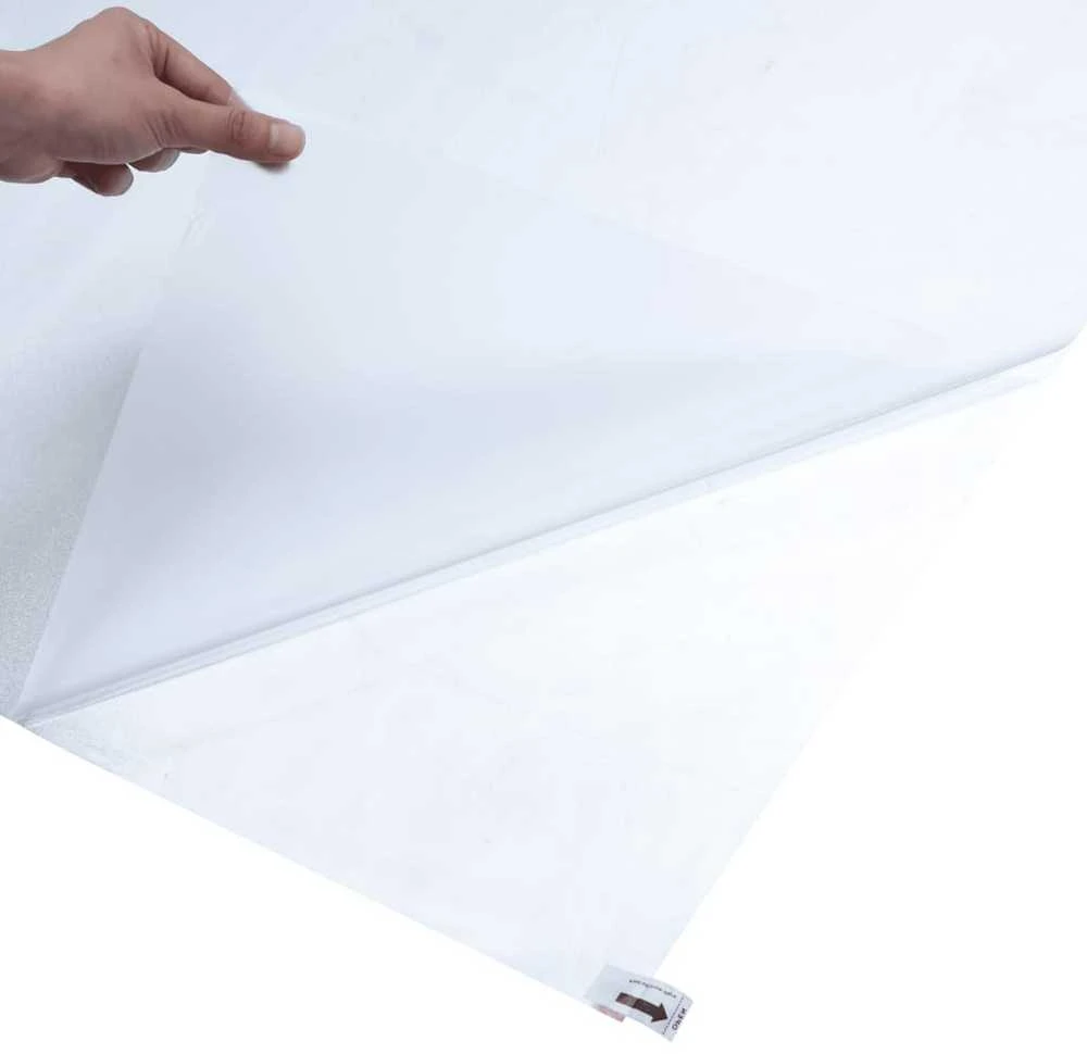 Langų plėvelė, skaidri pilka, 60x500cm, PVC, statinė, matinė