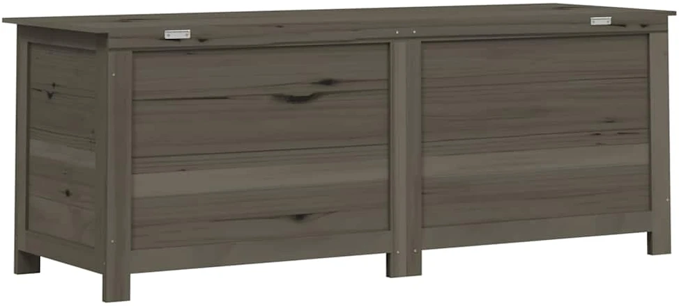 Lauko dėžė pagalvėlėms, antracito, 150x50x56cm, eglės masyvas