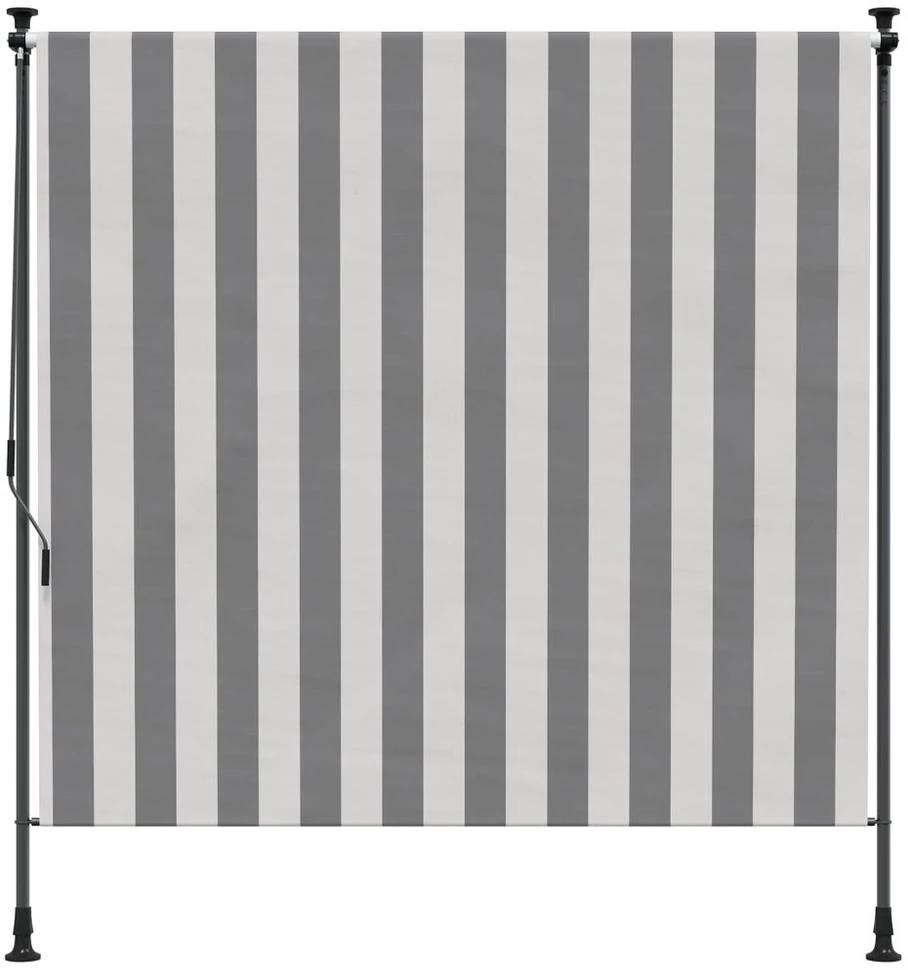 Lauko Ritininė Žaliuzė Antracito ir baltos 150 x 270 cm
