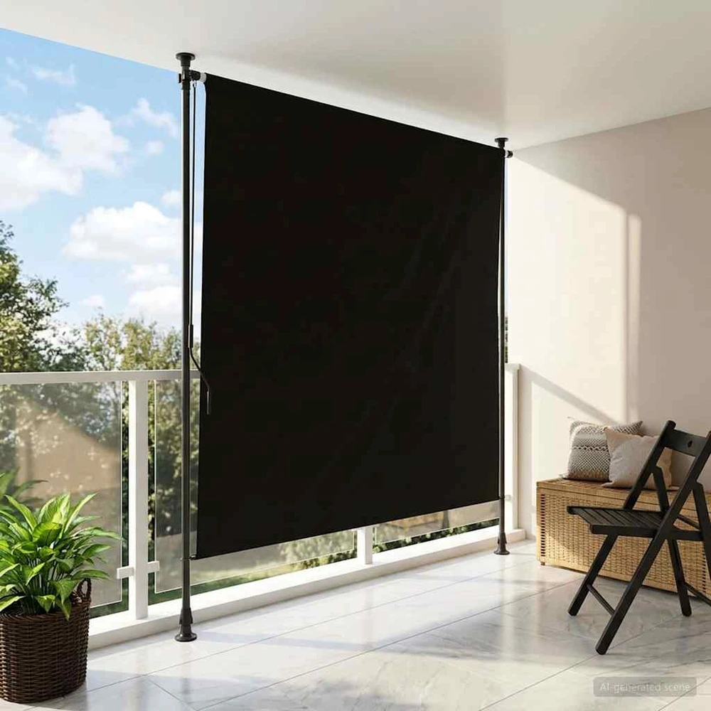 Lauko Ritininė Žaliuzė Juoda 120 x 270 cm
