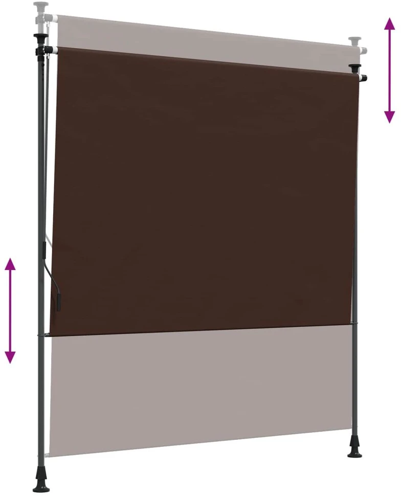 Lauko Ritininė Žaliuzė Ruda 120 x 270 cm