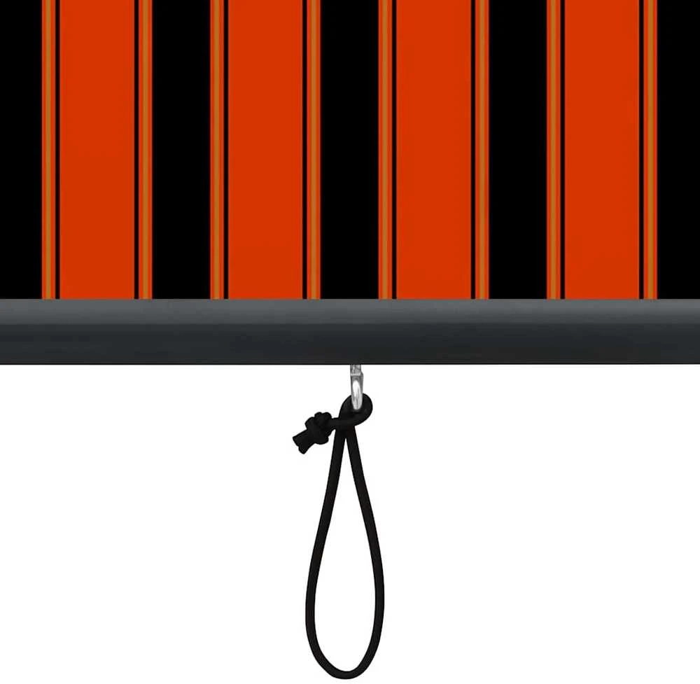 Lauko roletas, oranžinės ir rudos spalvų, 60x250cm