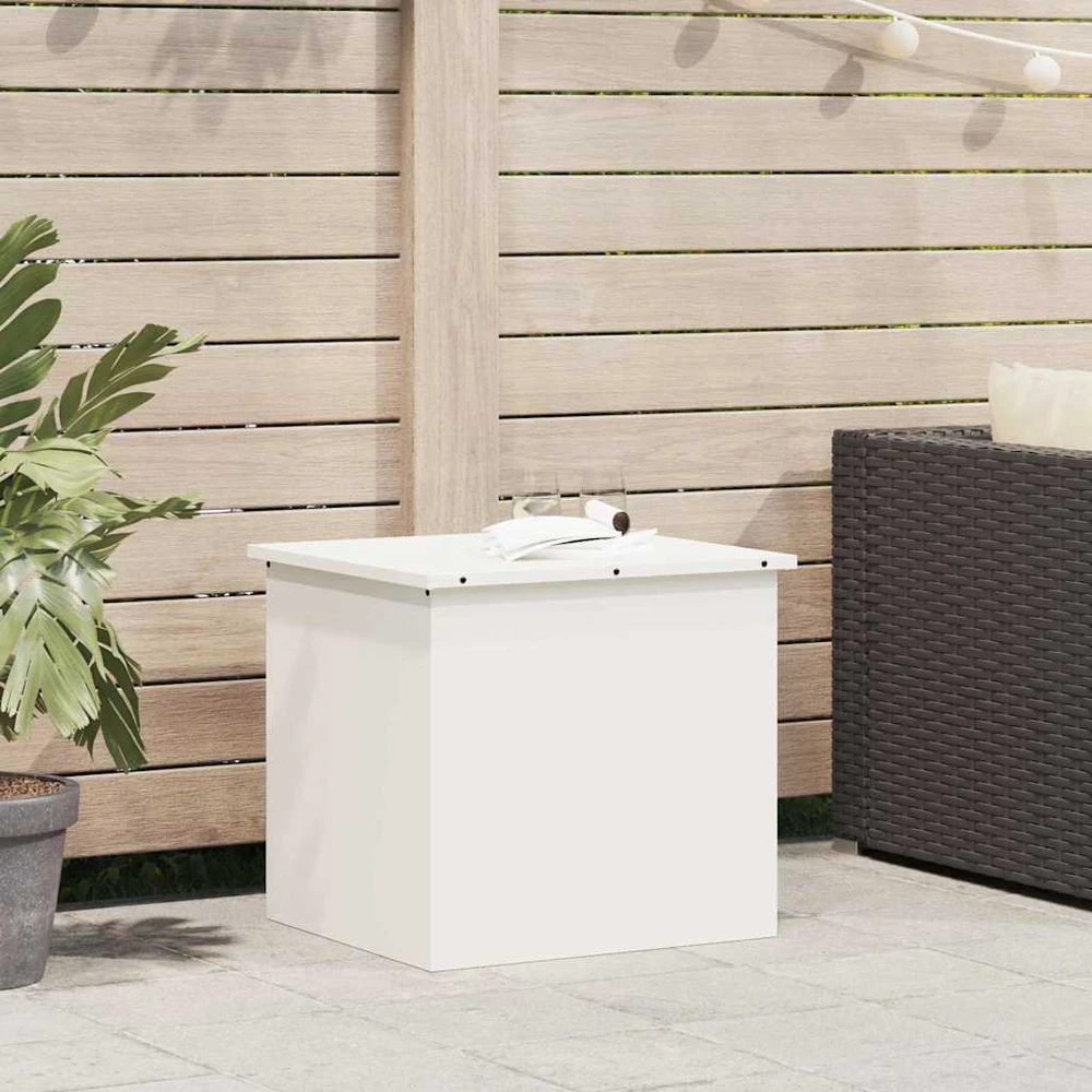 Sodo saugojimo pagalvių dėžė Galvanizuotas plienas 117 L Balta