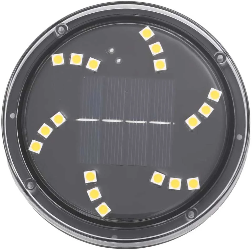 Lauko saulės šviestuvai su smaigaliais, 12vnt., šiltai balta