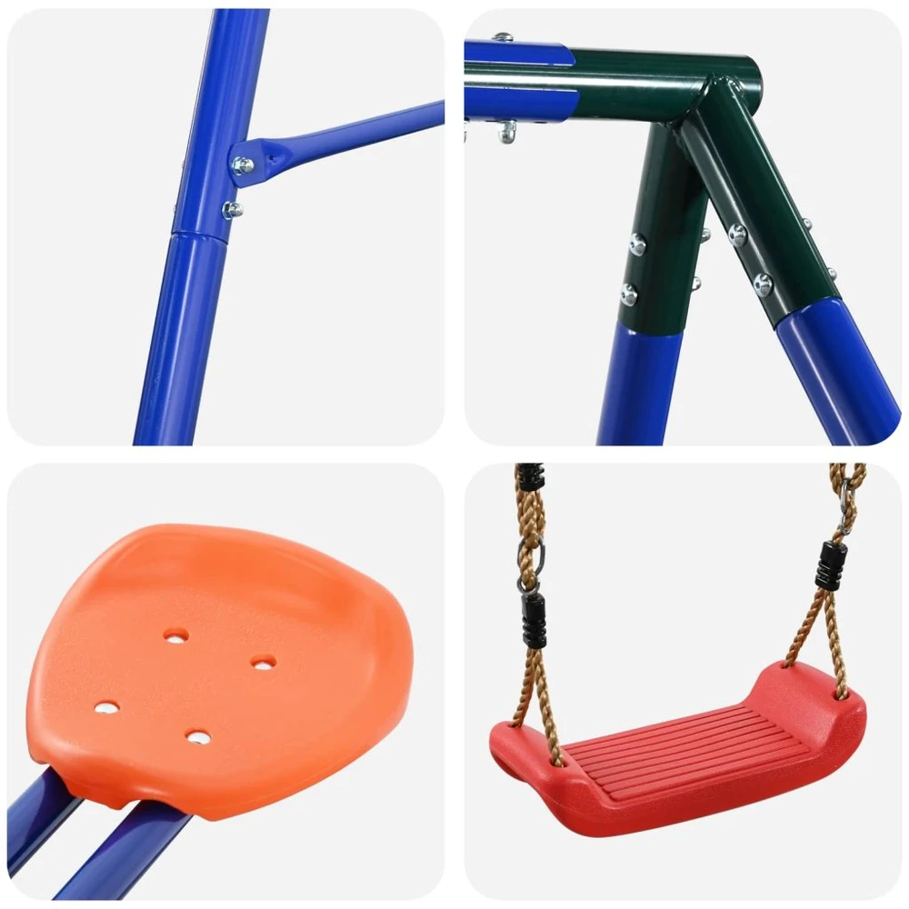 Lauko sūpynių rėmas su glideriu, skirtas iki 3 vaikų