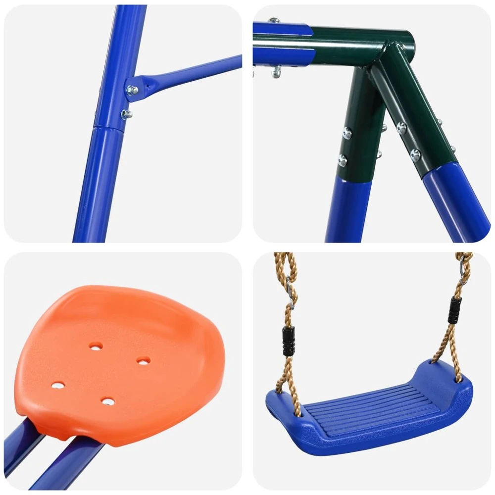 Lauko sūpynių rėmas su glideriu, skirtas iki 3 vaikų