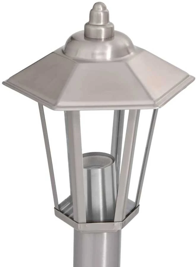 Lauko šviestuvai, 3vnt., sidabriniai, 80cm, plienas