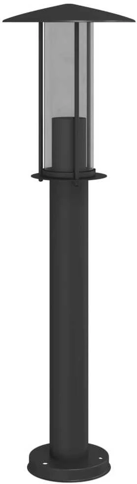 Lauko šviestuvas, 3vnt., juodas, 60cm, nerūdijantis plienas
