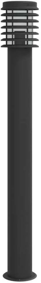 Lauko šviestuvas, juodos spalvos, 110cm, nerūdijantis plienas