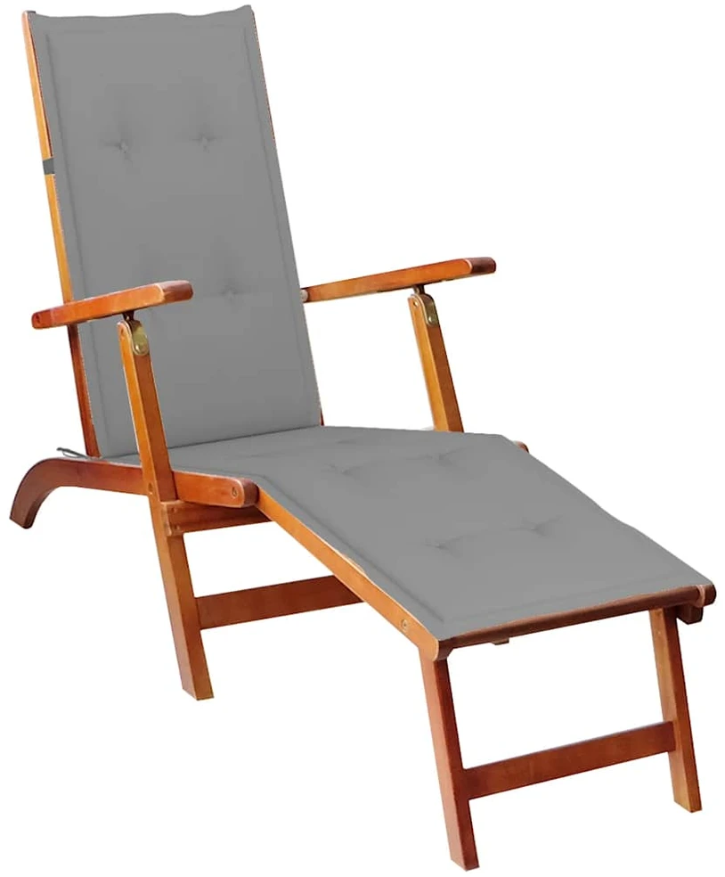 Sofa Lauko terasos kėdė su pakoja ir pagalvėle, akacijos masyvas