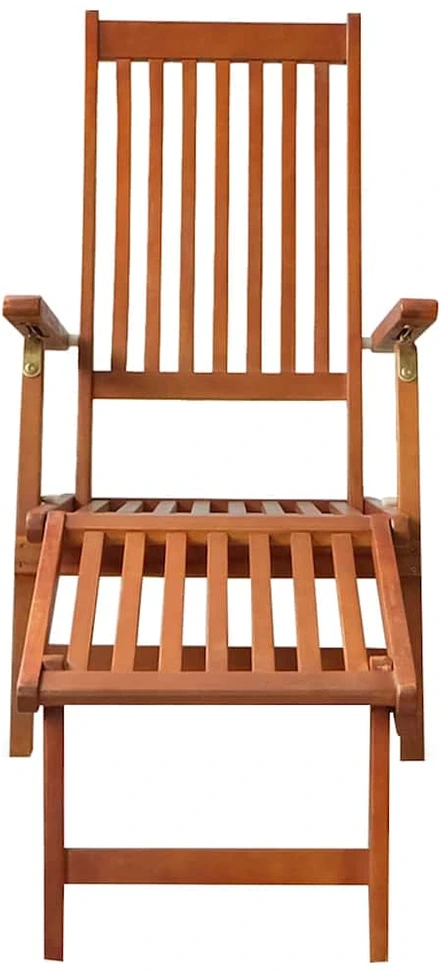 Lauko terasos kėdė su pakoja ir pagalvėle, akacijos masyvas