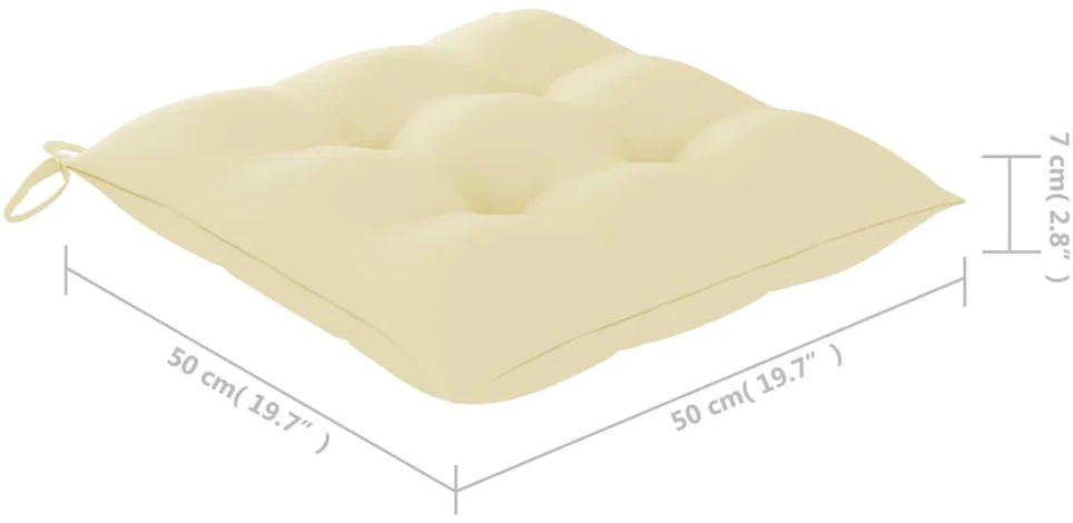 Lauko valgomojo kėdės su pagalvėlėmis, 6vnt., akacija